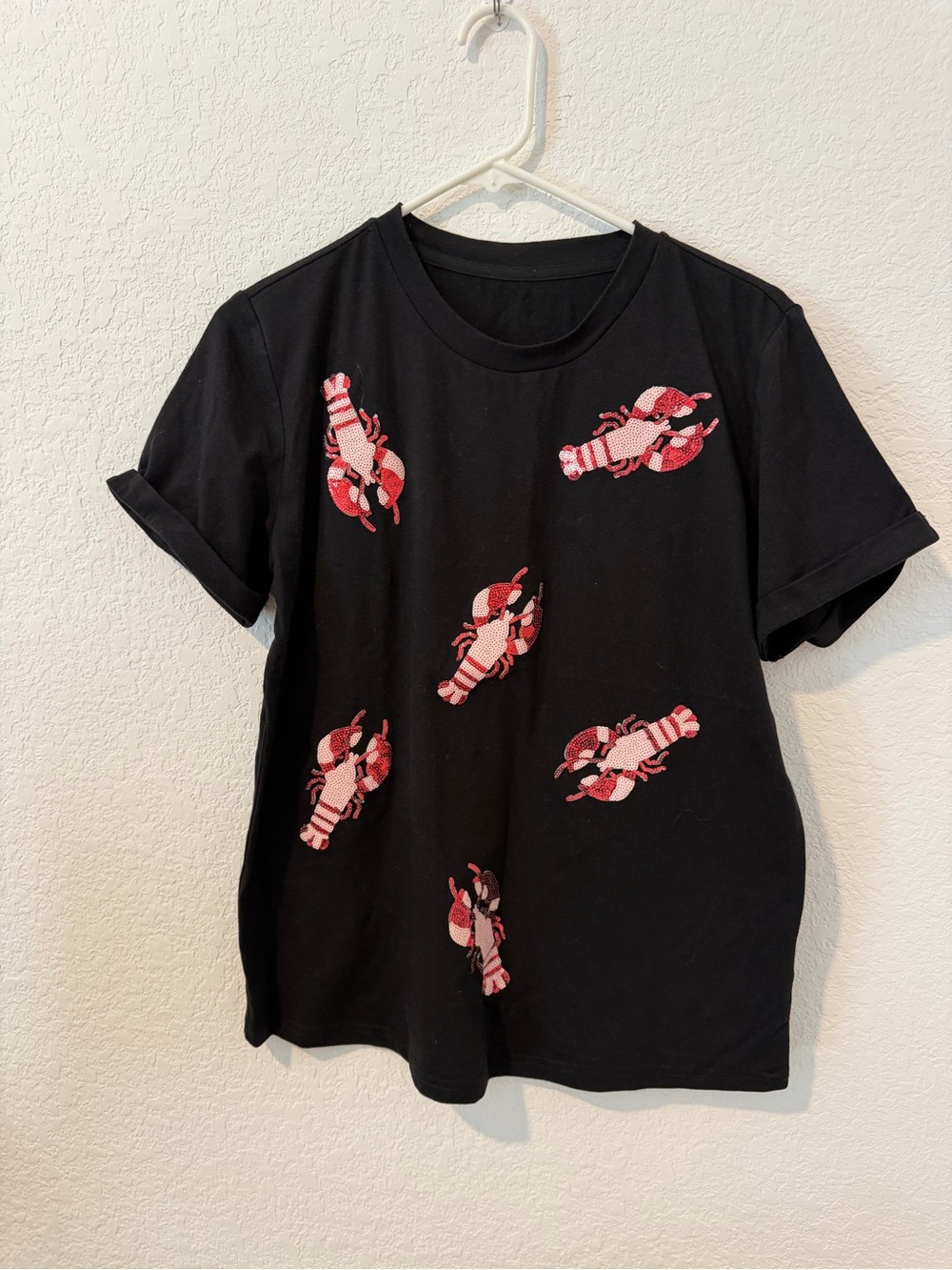 Black Shirt with crawfish